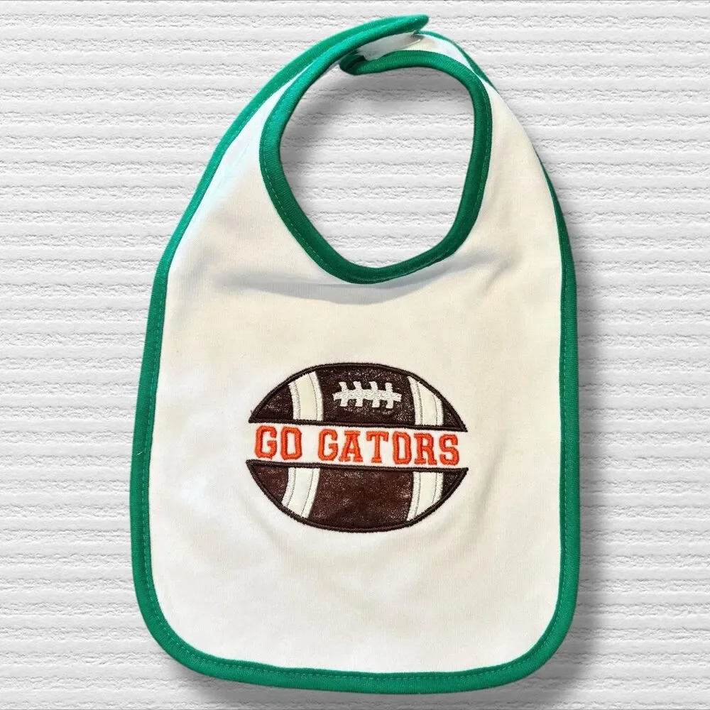 Gators Football Embroidered Bib NWOT Orange And Green